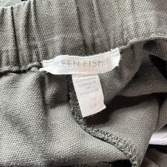 NEW Cotton Hemp Stretch Wide-Leg Pant Easy Fit, Ankle Length size S - Picture 6 of 8